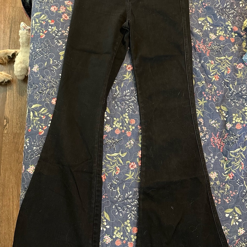 Flying Monkey Black High Rise Flare Jean Size 25